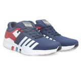 Mens Blue And Red Running Shoes