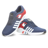 Mens Blue And Red Running Shoes