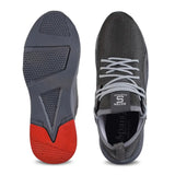 Men's Classy Grey Mesh Sports Sneakers