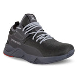 Men's Classy Grey Mesh Sports Sneakers