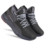 Men's Classy Grey Mesh Sports Sneakers