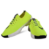 Elite Green Mesh Textured Sports Shoes For Men