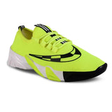 Elite Green Mesh Textured Sports Shoes For Men