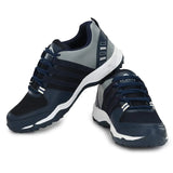 Runway Shoe Mens Navy Blue Comfortalbe Synthetic Mesh Lace Up Sports/Running/Walking/Gym/Joggin Shoe 9UK