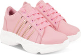 Comfortable and Stylish Chunky Sole Walking Shoes For Women Pink